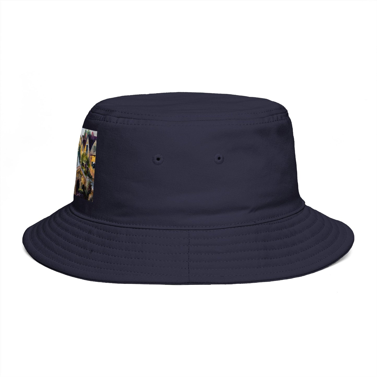 Roxy Rich Fine Art-Castle Combe Cotswolds - Stylish Durable Bucket Hat