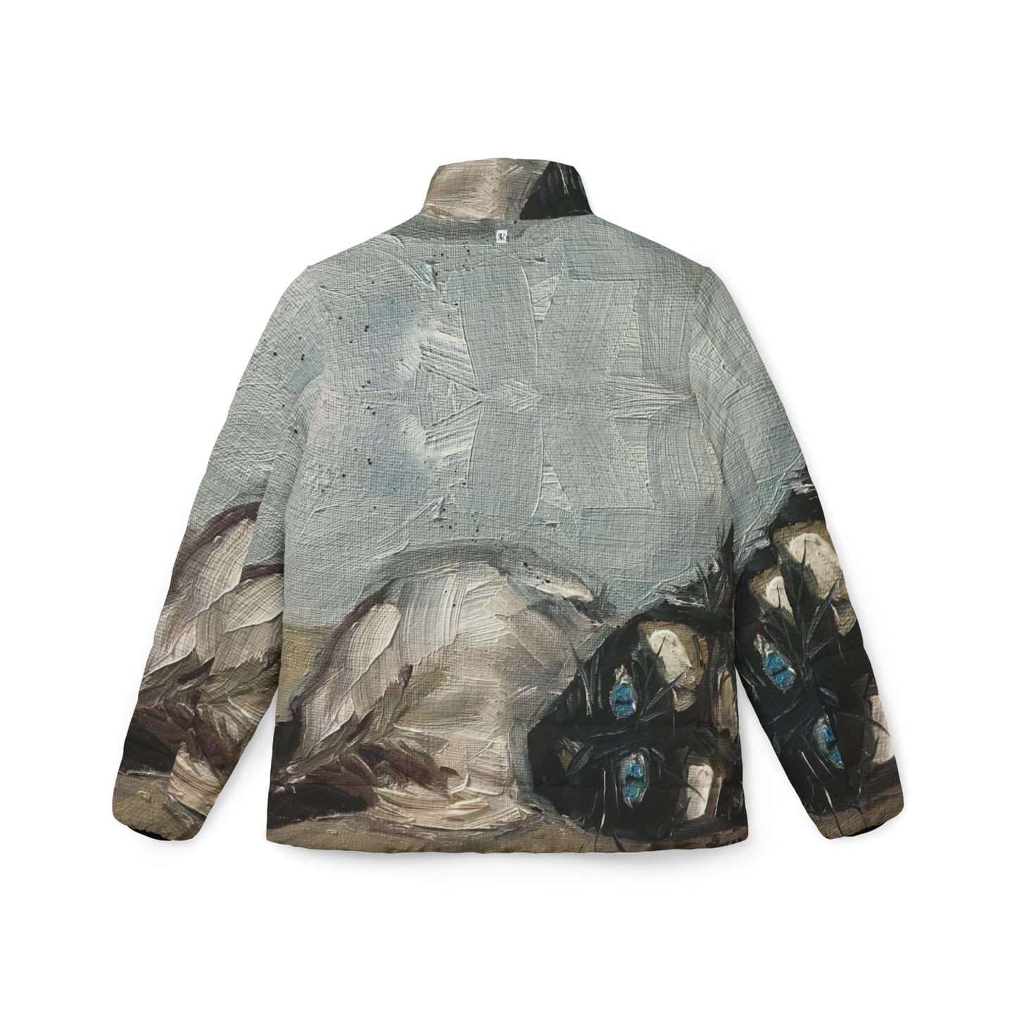 Women's Puffer Jacket - Roxy Rich Fine Art -Little Miss Innocent Siamese Cat