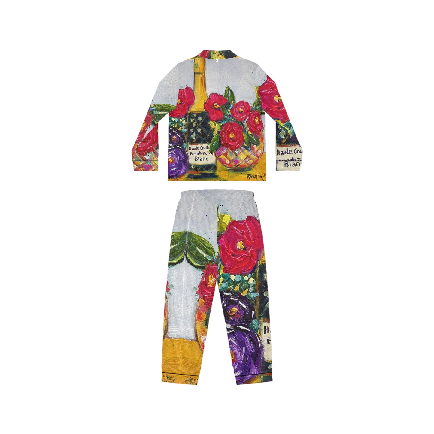 Satin Pajamas - French Bubbles