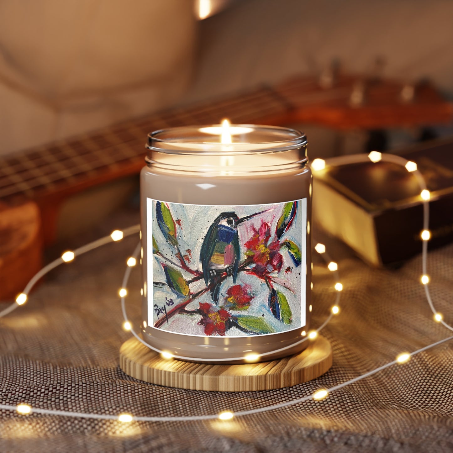 Hummingbird in Late Blooms Scented Candle 9oz