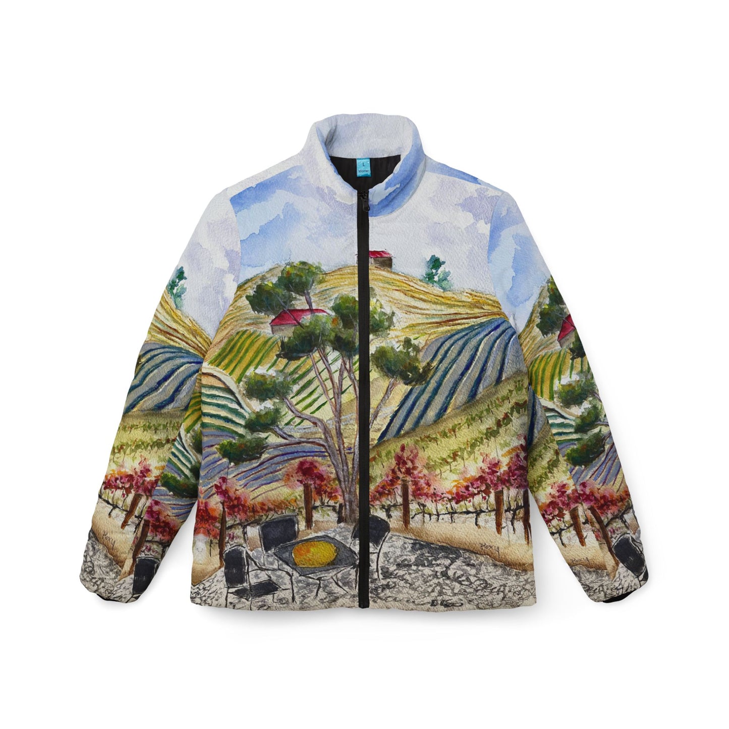 Women's Puffer Jacket - View from the Patio-GBV