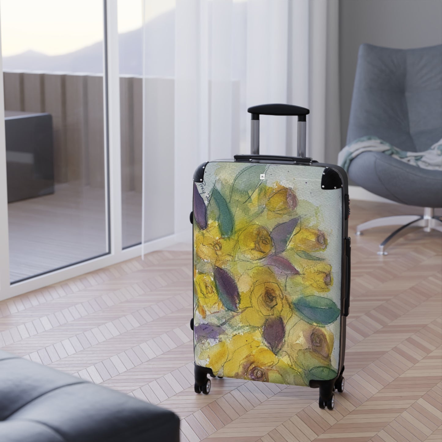 Yellow Roses  Carry On Suitcase (+ 2 Sizes)