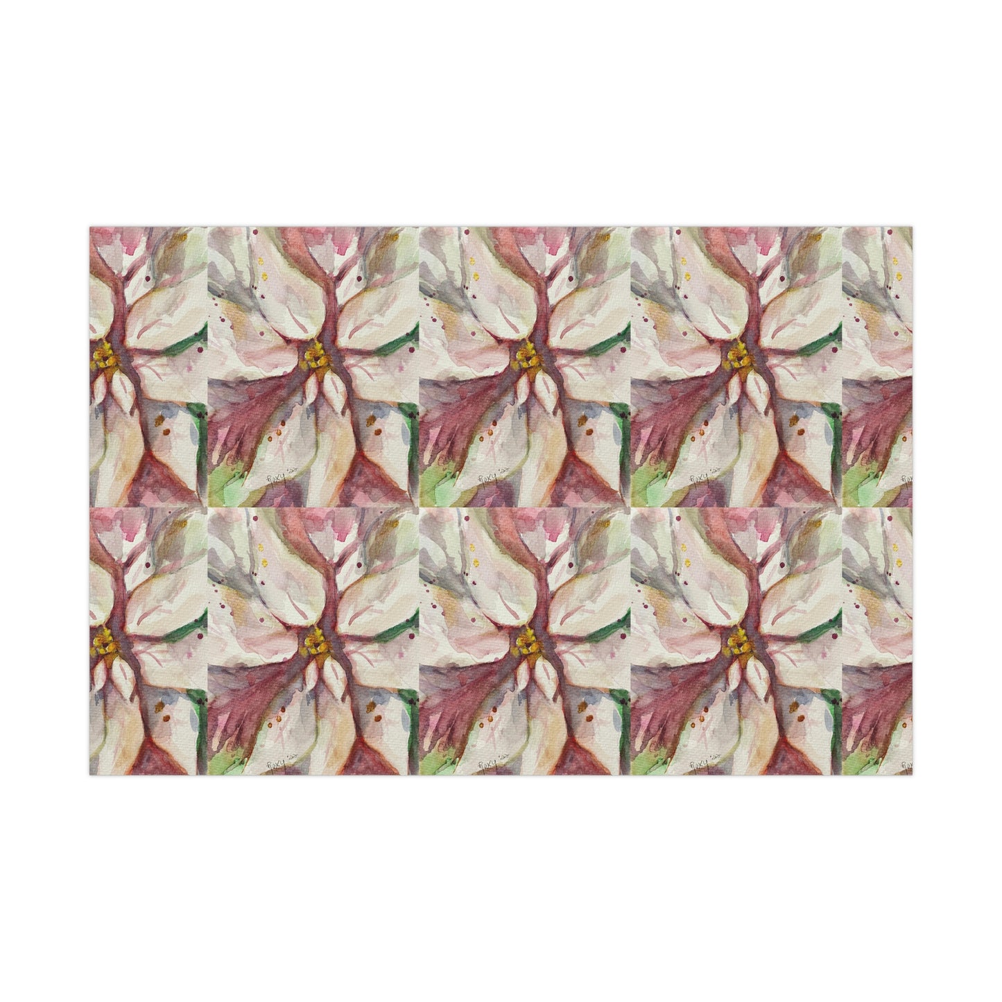 Elegant White Poinsettias Gift Wrapping Paper -Ships from America