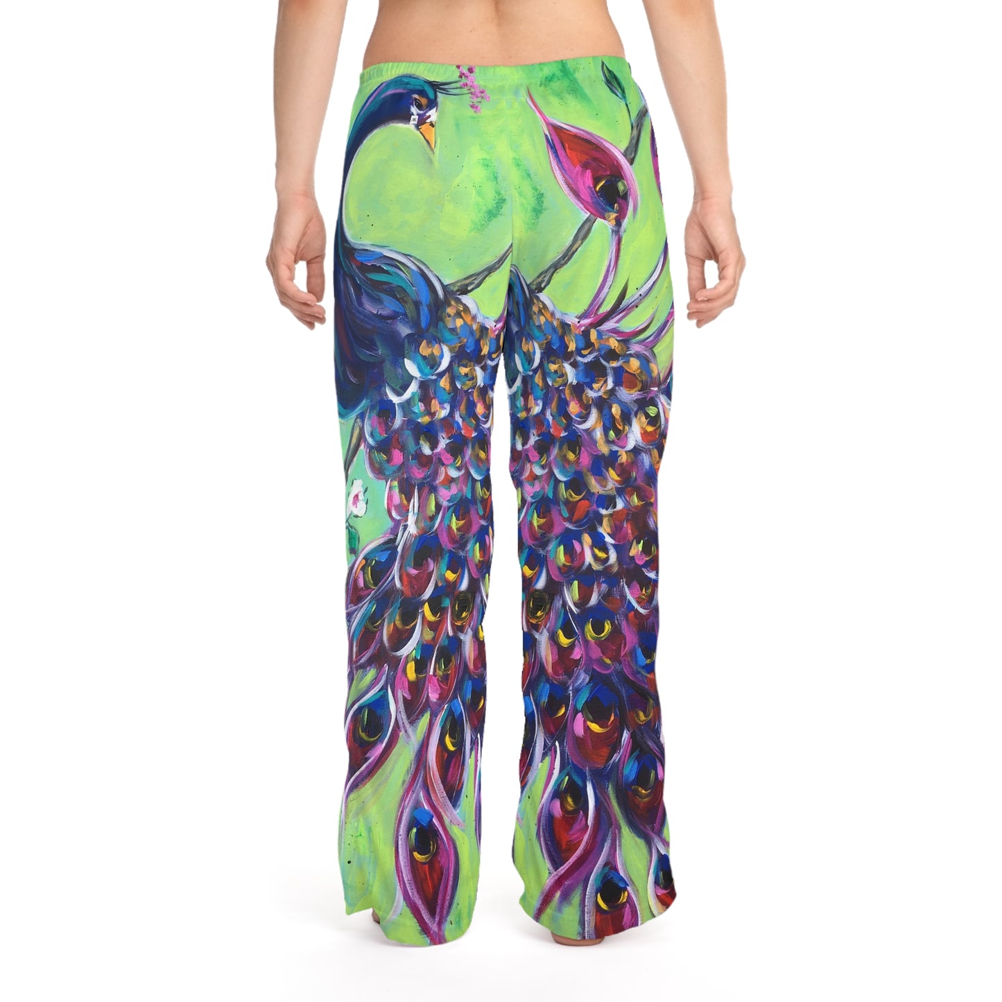 Pajama Pants - Royal Plumage Peacock- Women's Pajama/Lounge Pants