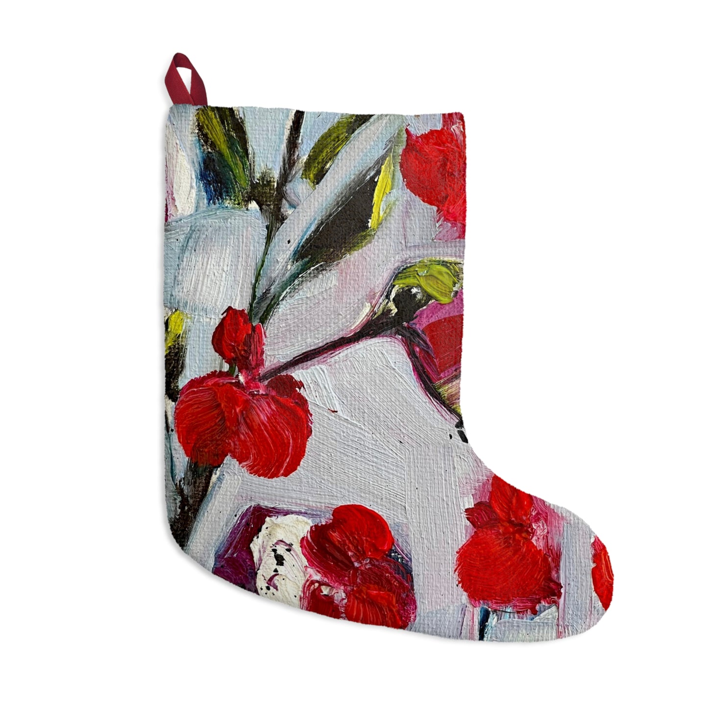 Hotlips Hummingbird Colorful Christmas Stocking