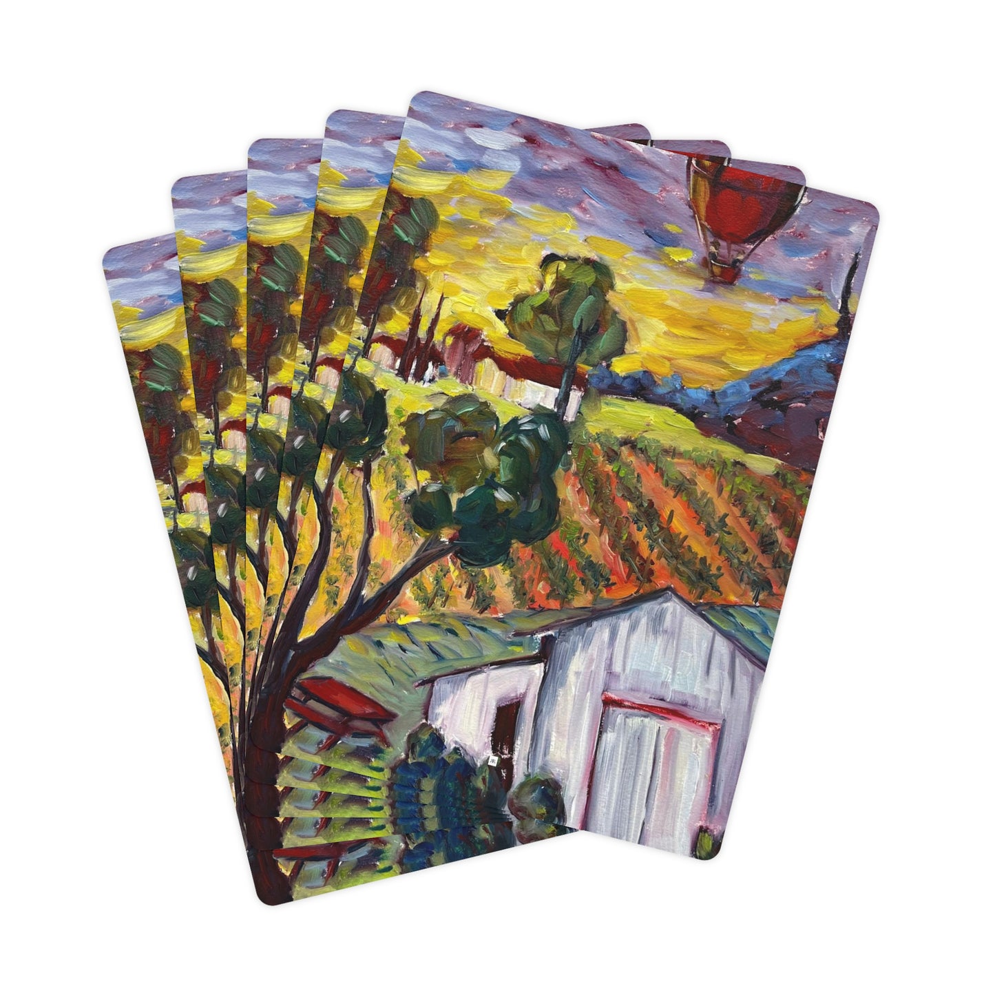 Ultimate Sunrise with Hot Air Balloon Poker Cards/Playing Cards