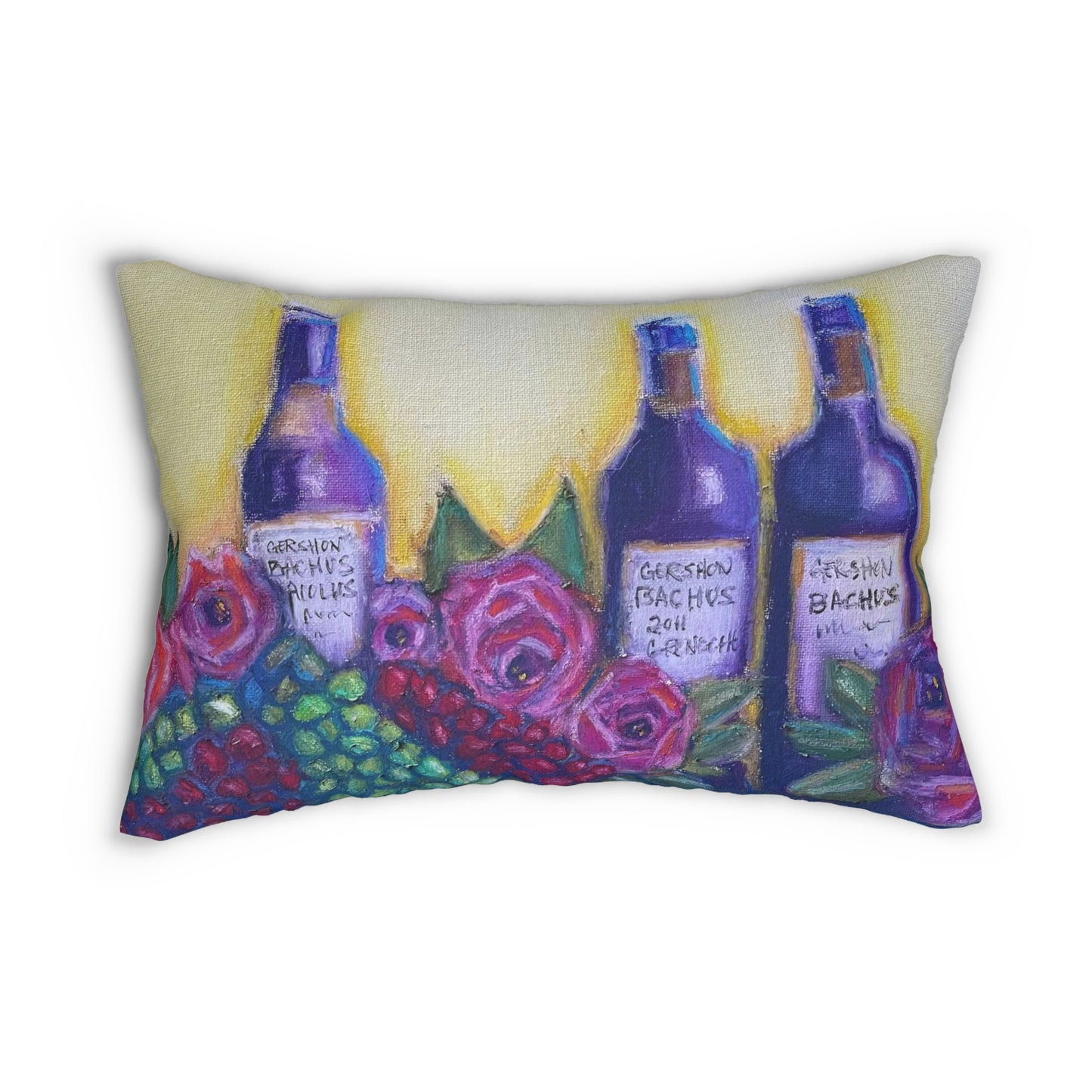 GBV Wine and Roses Lumbar Pillow