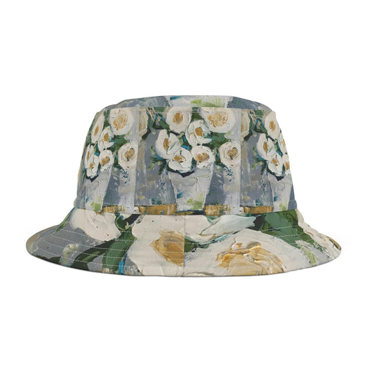 Chapeau de seau de roses minables