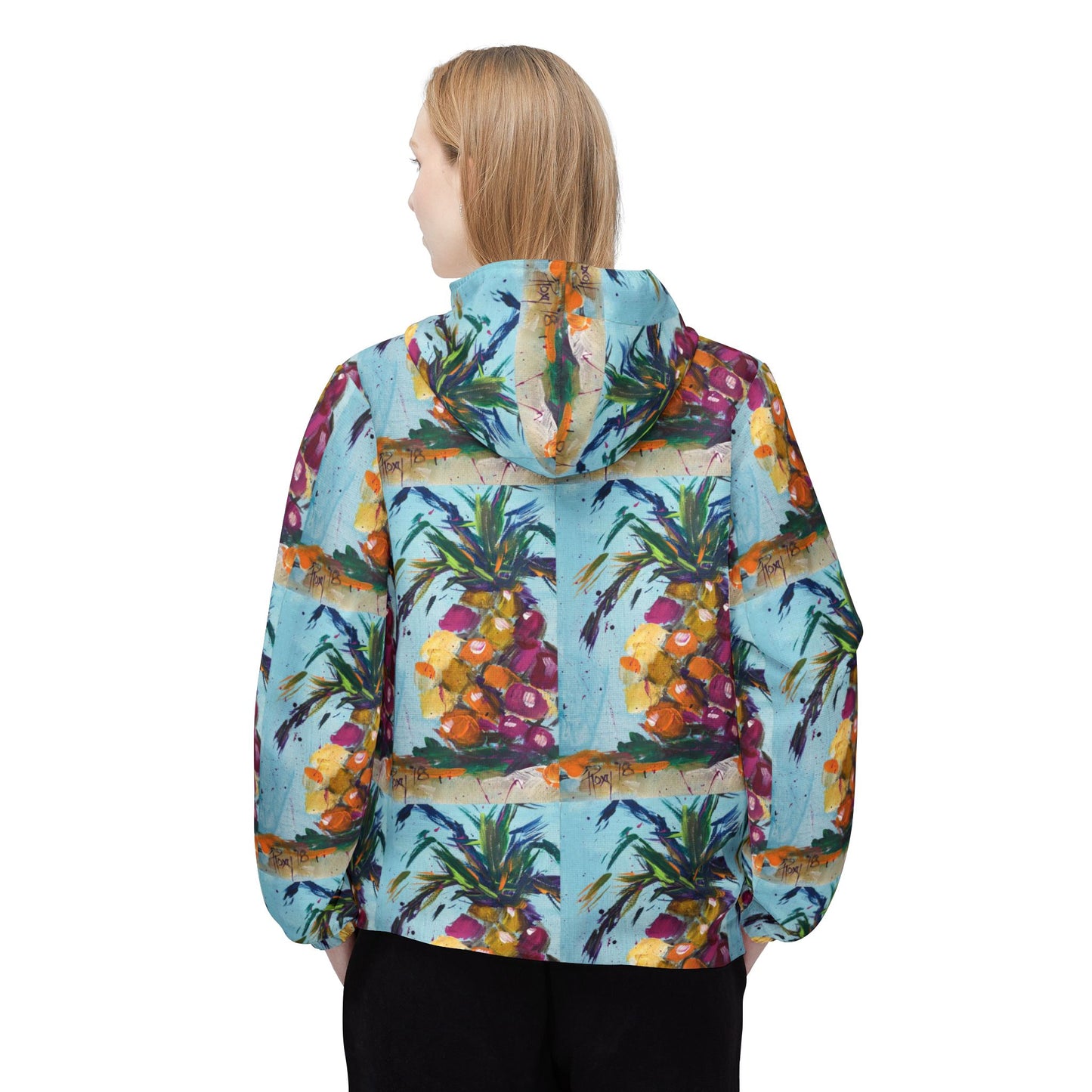 Lightweight Windbreaker Jacket — Pink Pineapple
