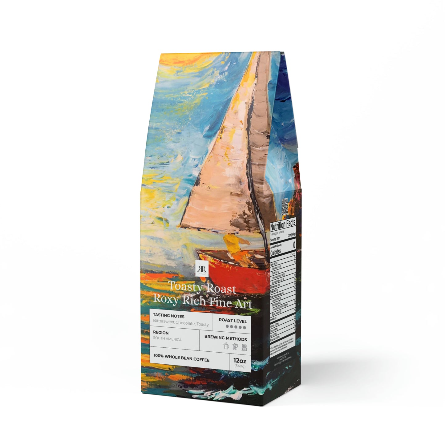 Sunny Sails- Café tostado tostado, bolsa de 12,0 oz