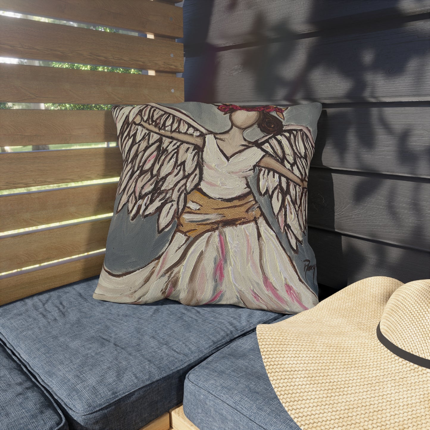 Angel Rising Outdoor Pillows