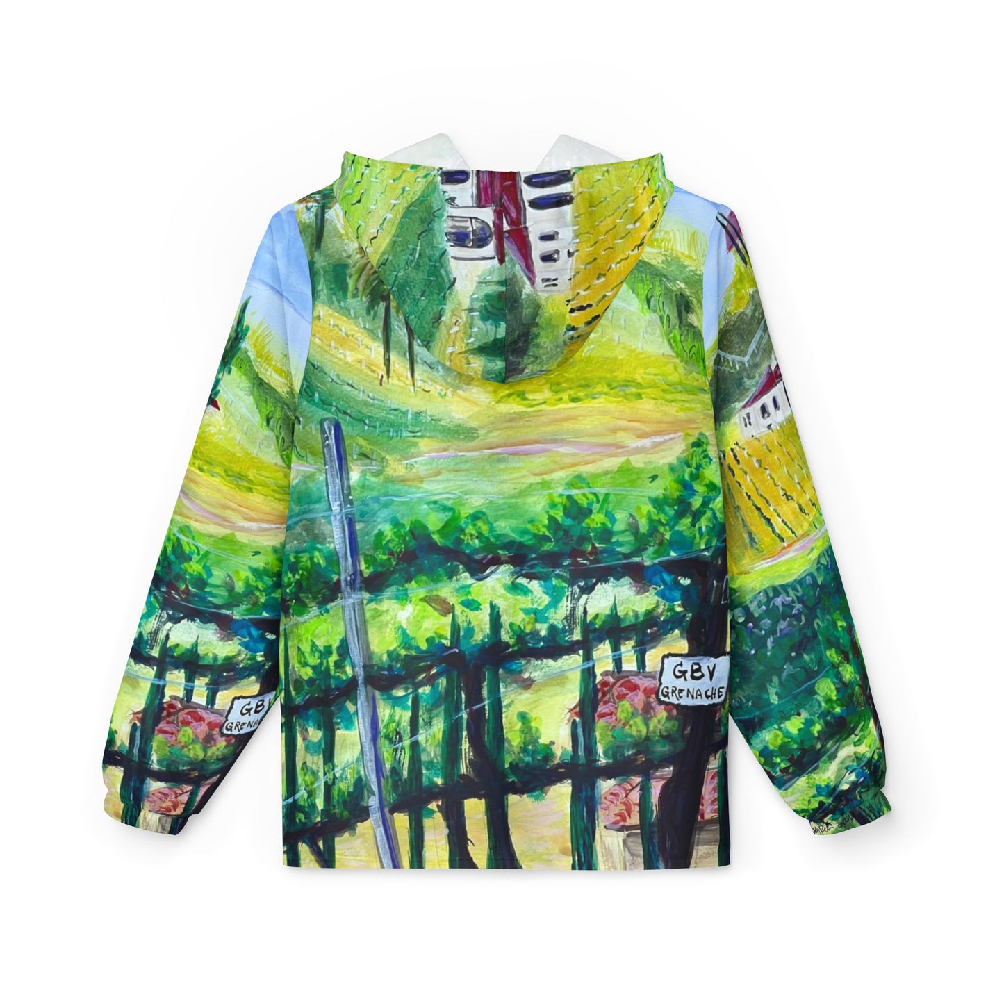 Lightweight Windbreaker Jacket — Grenache Vines at Gershon Bachus Vintners