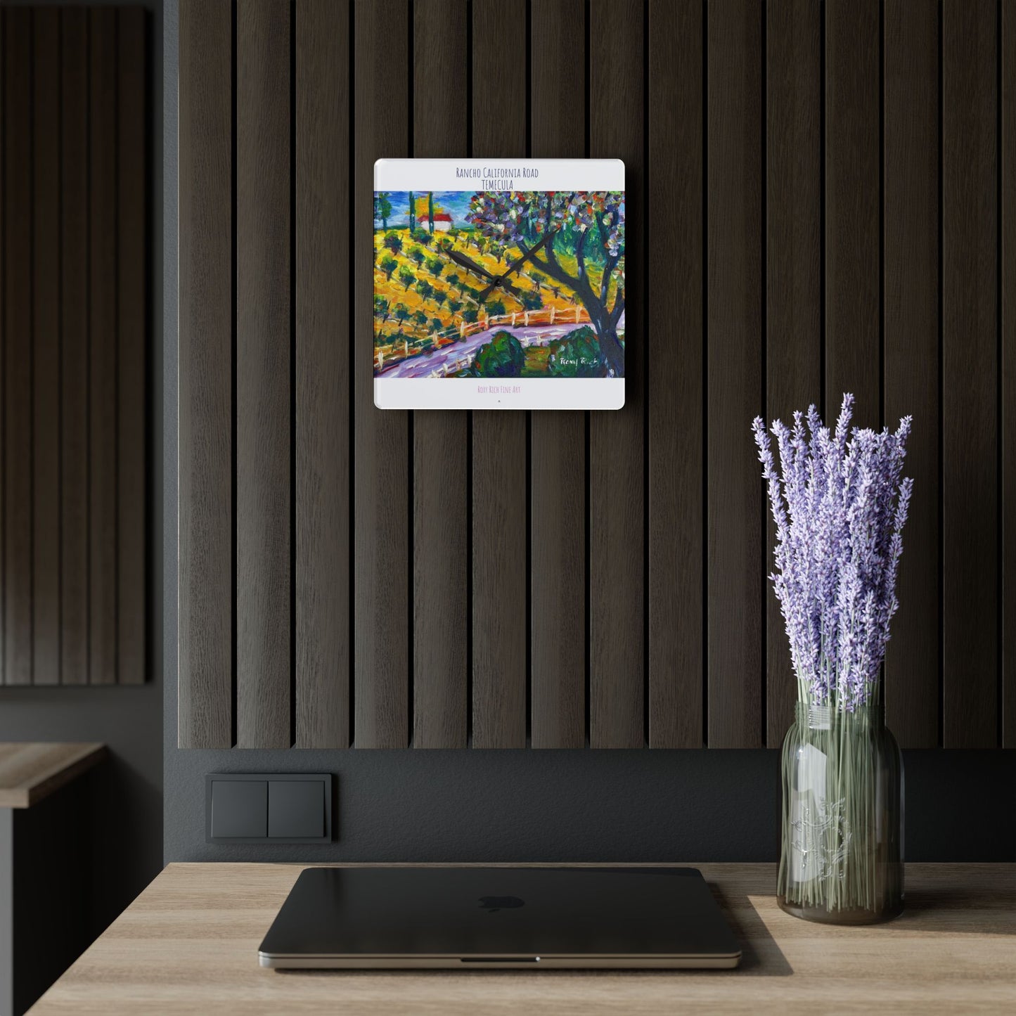 Acrylic Wall Clock -Rancho California Road Temecula