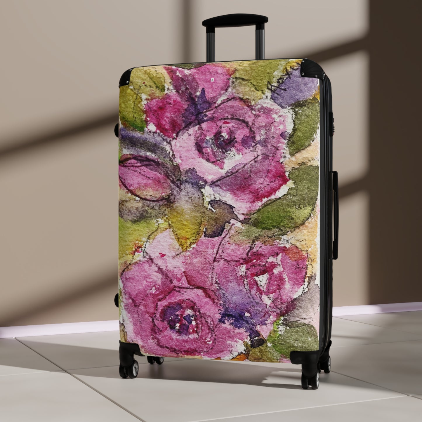 Pink Roses  Carry On Suitcase (+2 Sizes)