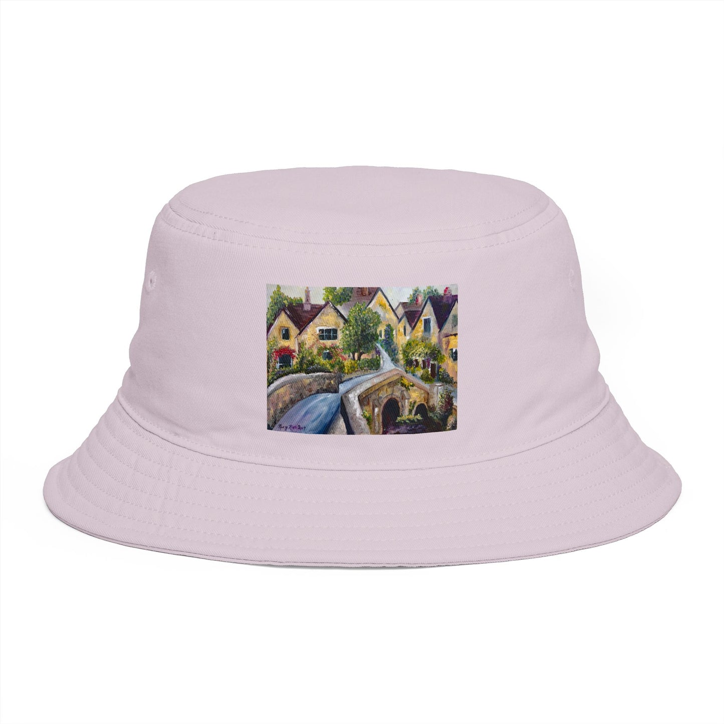 Roxy Rich Fine Art-Castle Combe Cotswolds - Stylish Durable Bucket Hat