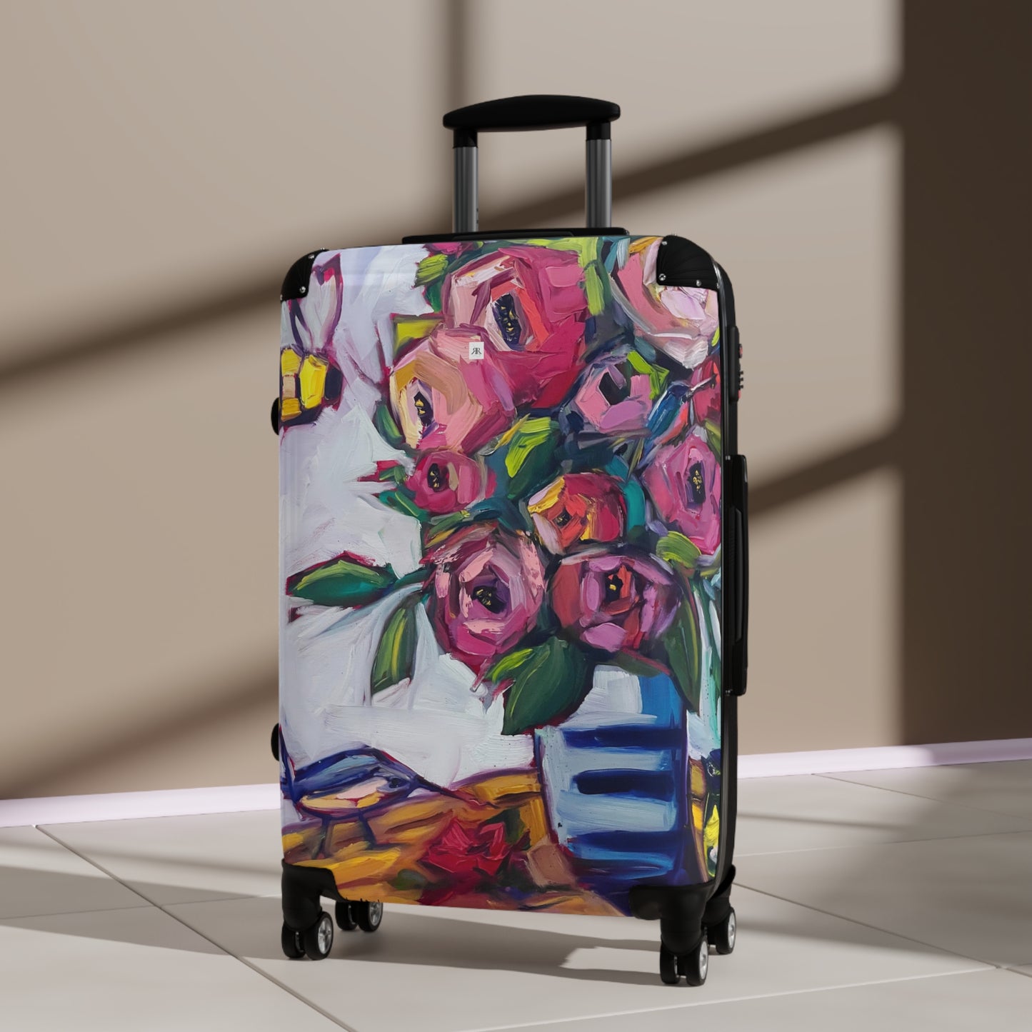 Bee Blooms Carry on Suitcase (Choose from 3 sizes)