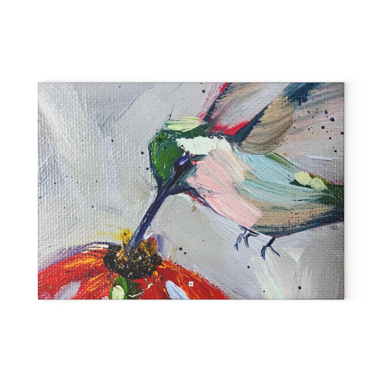 Hummingbird on a Coneflower Cutting Board