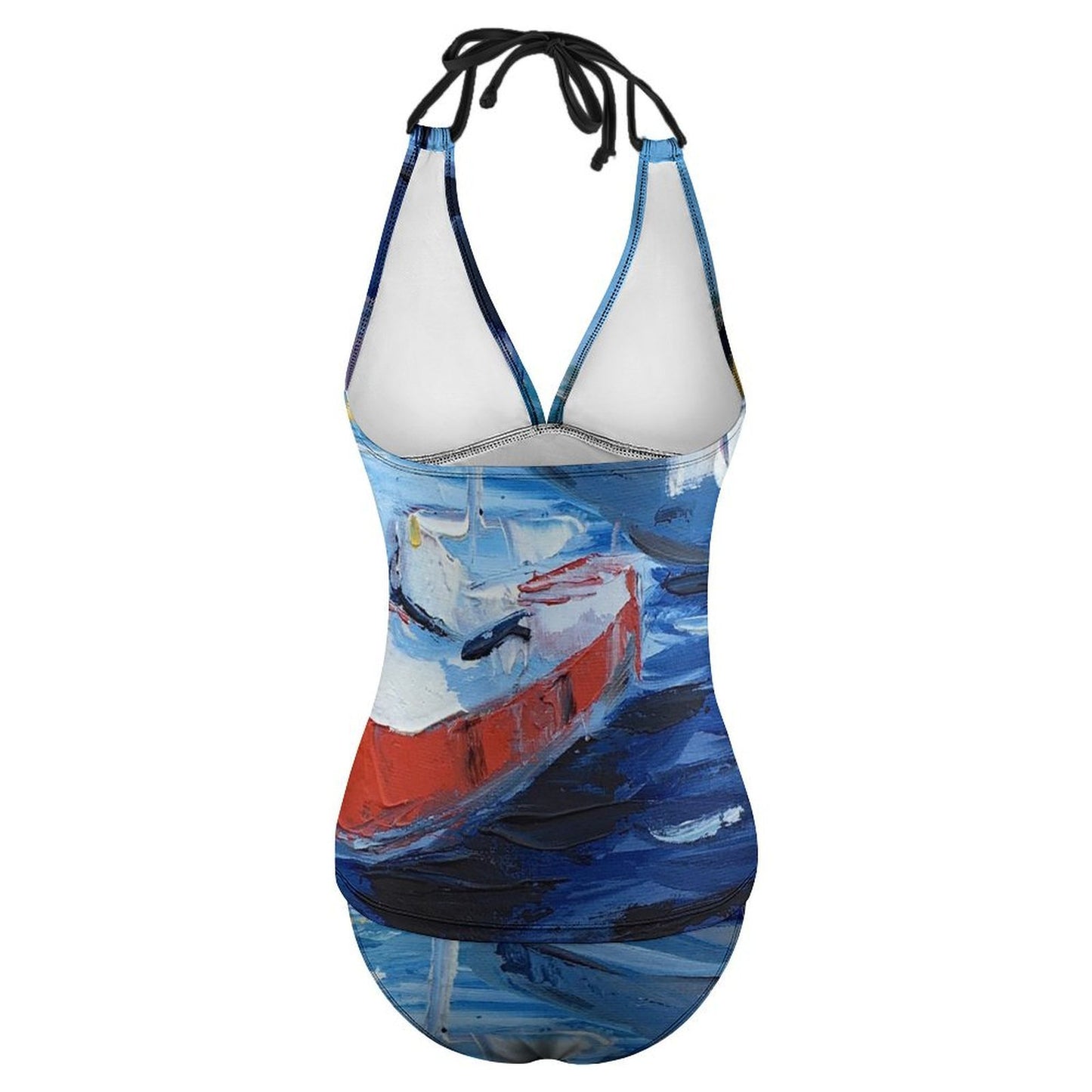 Mevagissey Harbor Slim Fit Tankini Split Swimsuit