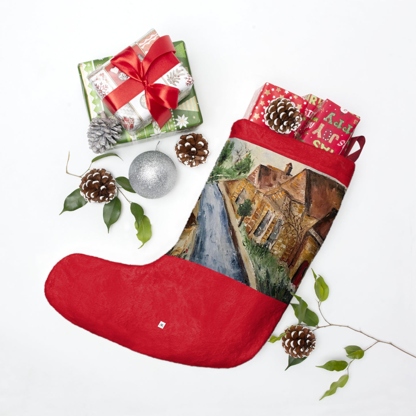 Golden Stone Broadway Cotswolds Christmas Stocking