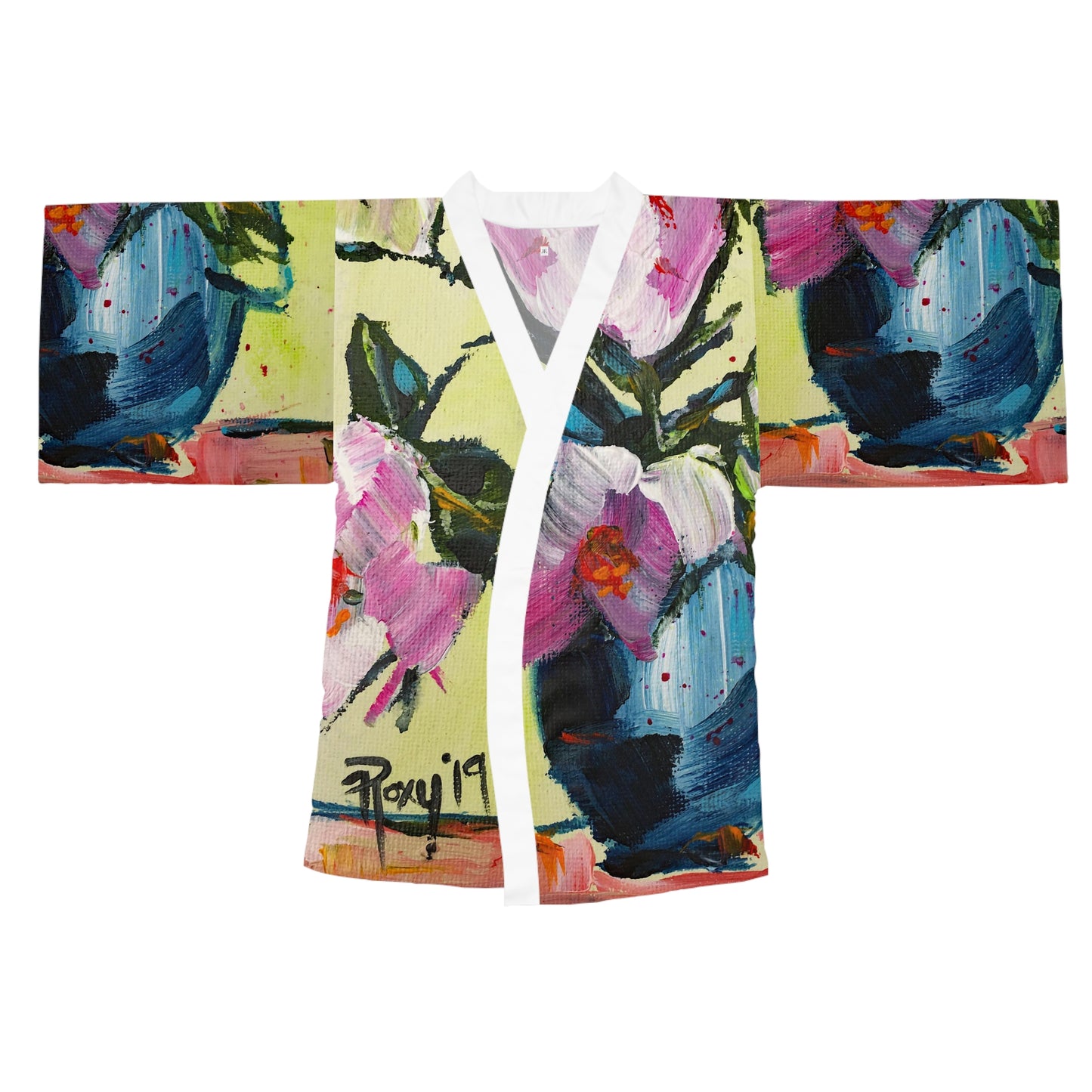 Kimono Robe - Pink Gardenias