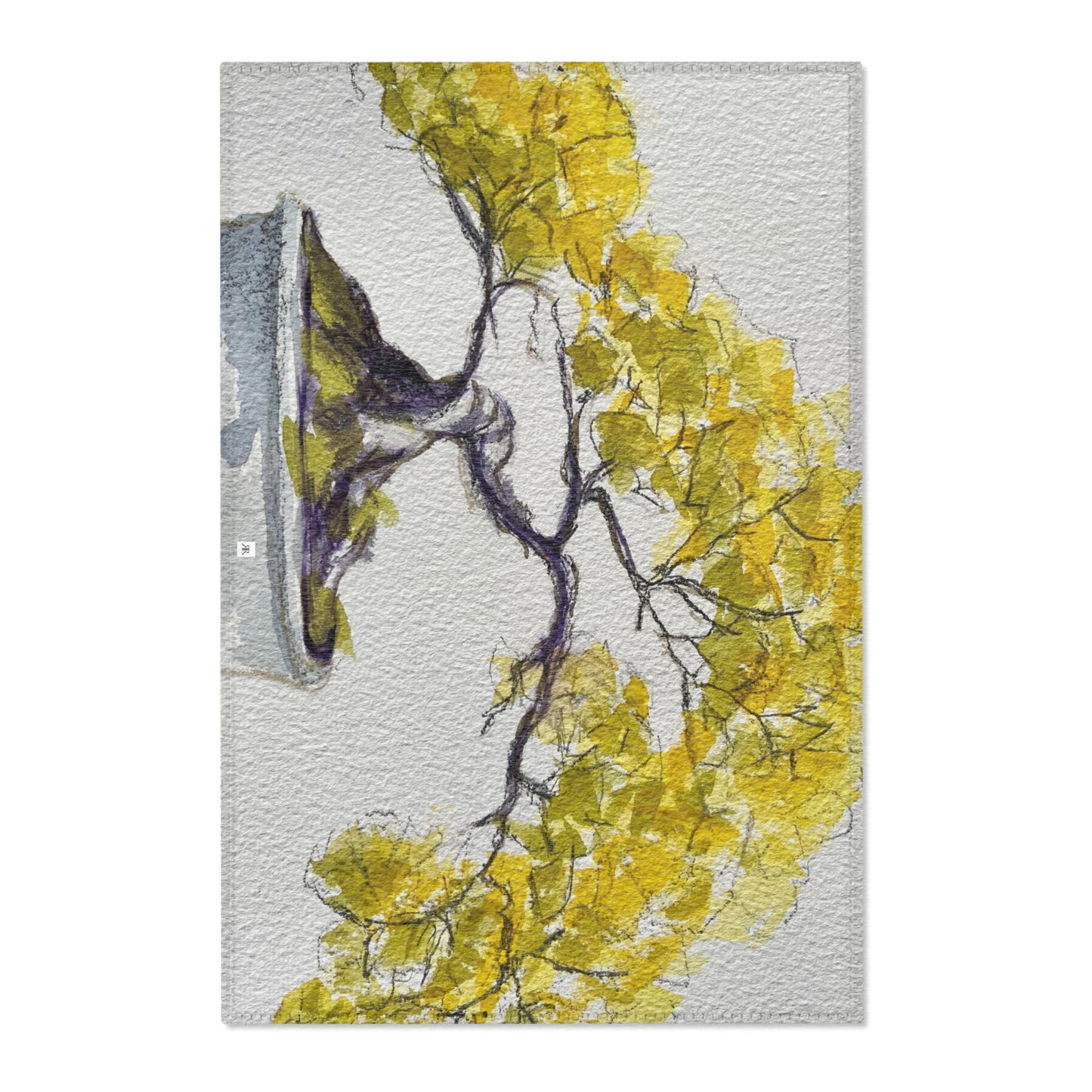 Yellow Bonsai Area Rug