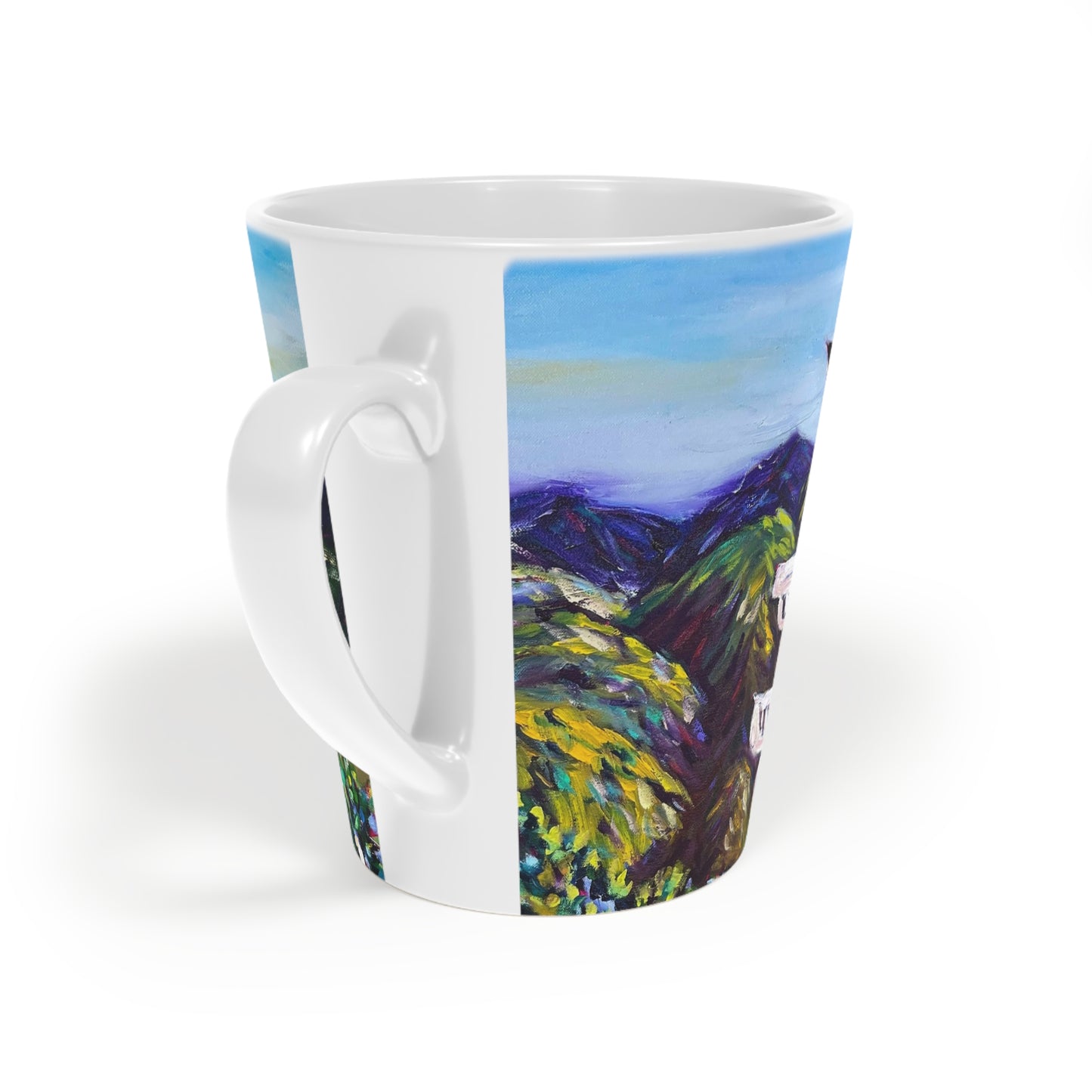 Fountain Vista at GBV Winery Latte Mug, 12oz