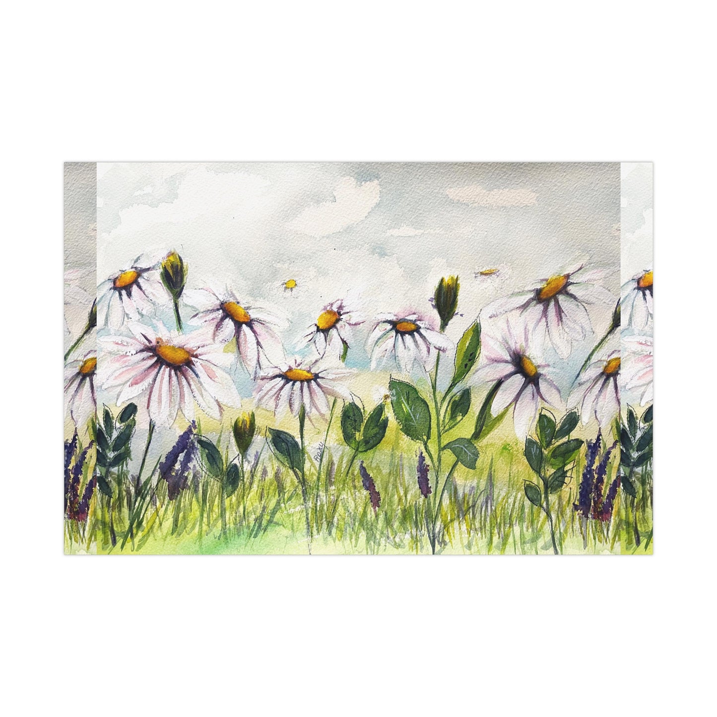 Daisy Meadow Gift Wrapping Paper-Ships from America