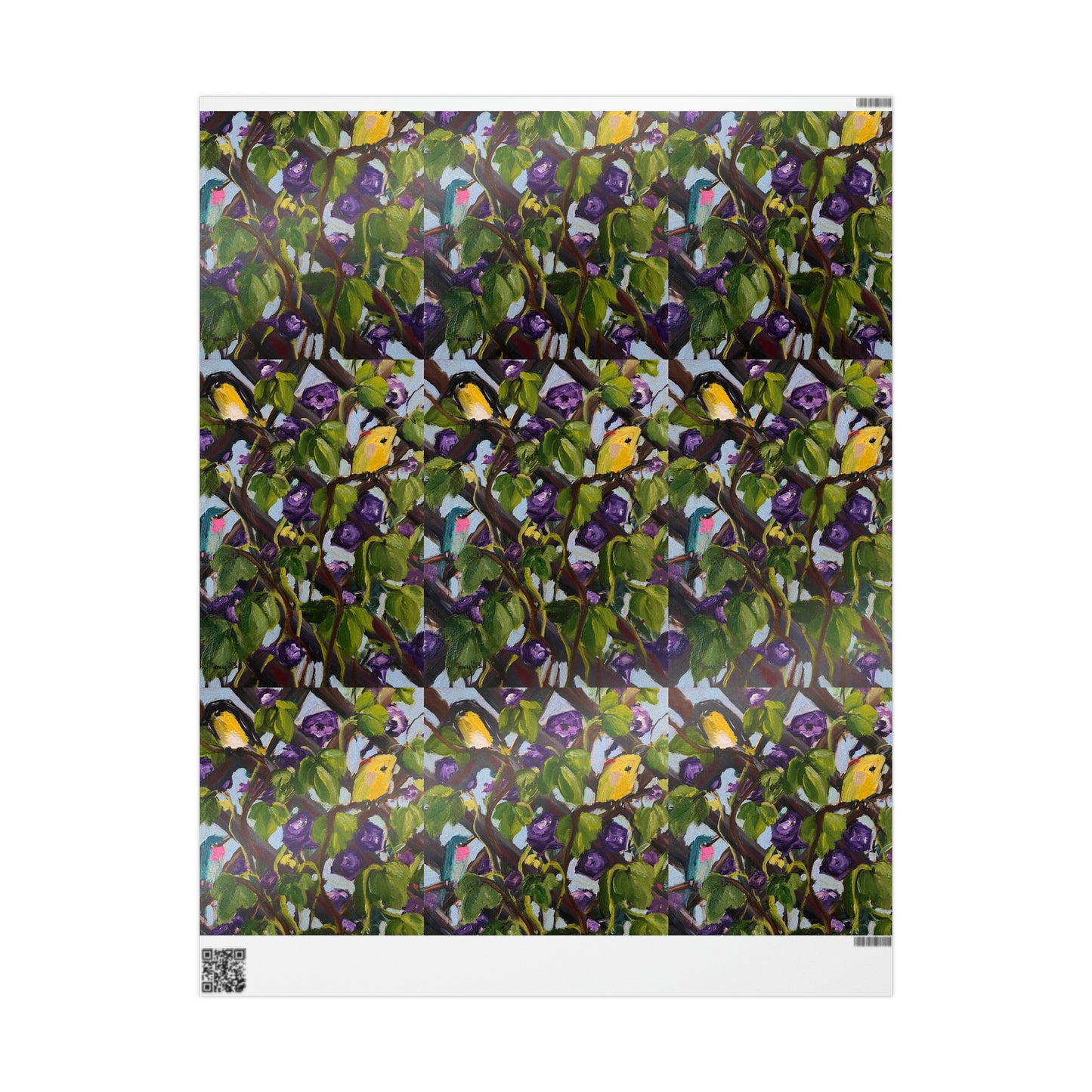 Birds on the Lattice (3 Sizes) Wrapping Papers