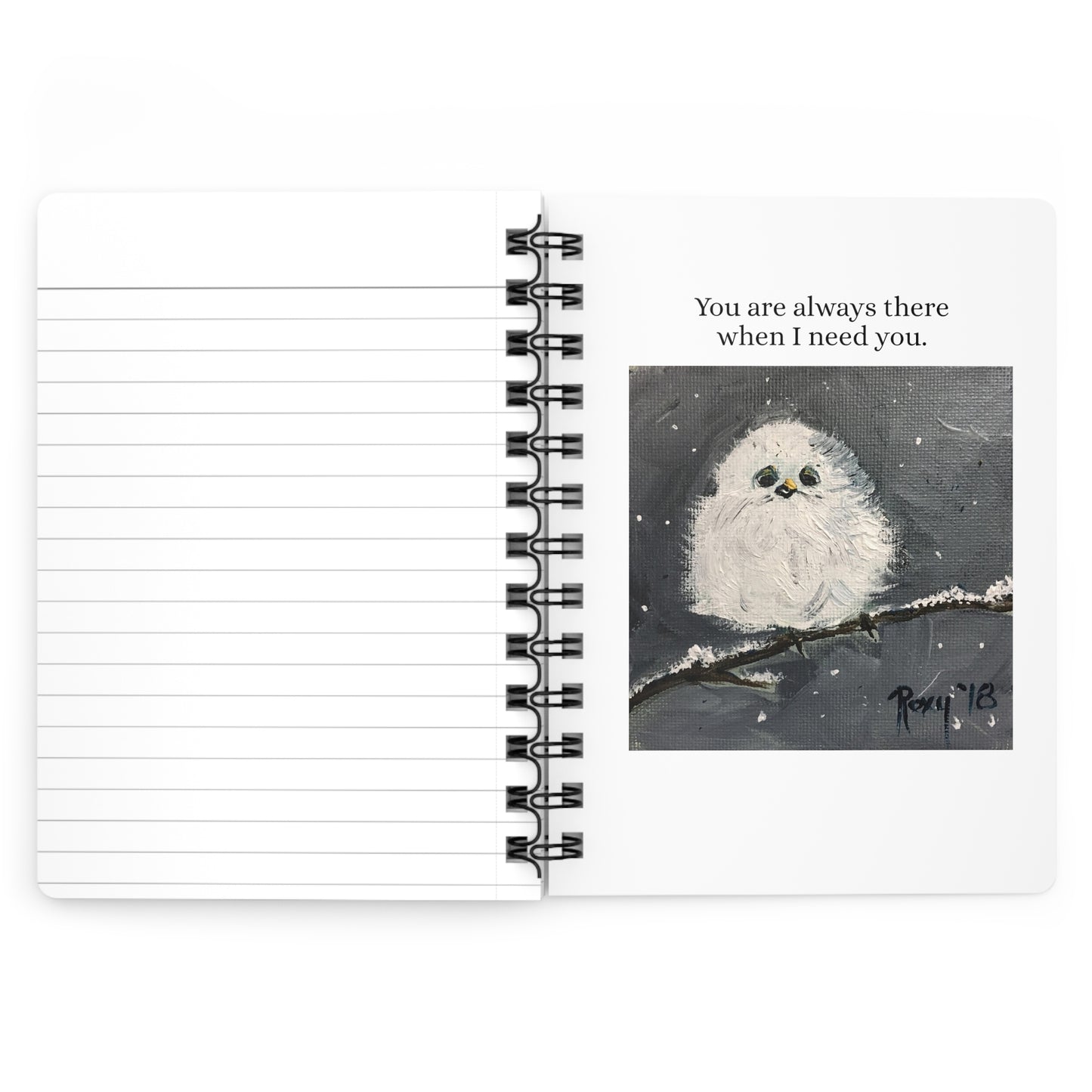 Mom- Tit Birds-With Sentiments Spiral Bound Journal