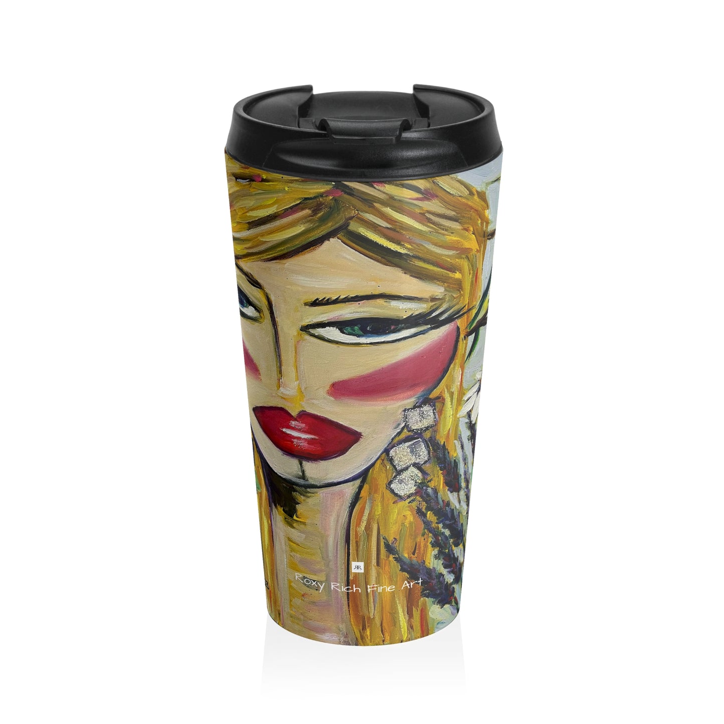 Hummingbird Lady Stainless Steel Travel Mug