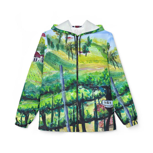 Lightweight Windbreaker Jacket — Grenache Vines at Gershon Bachus Vintners