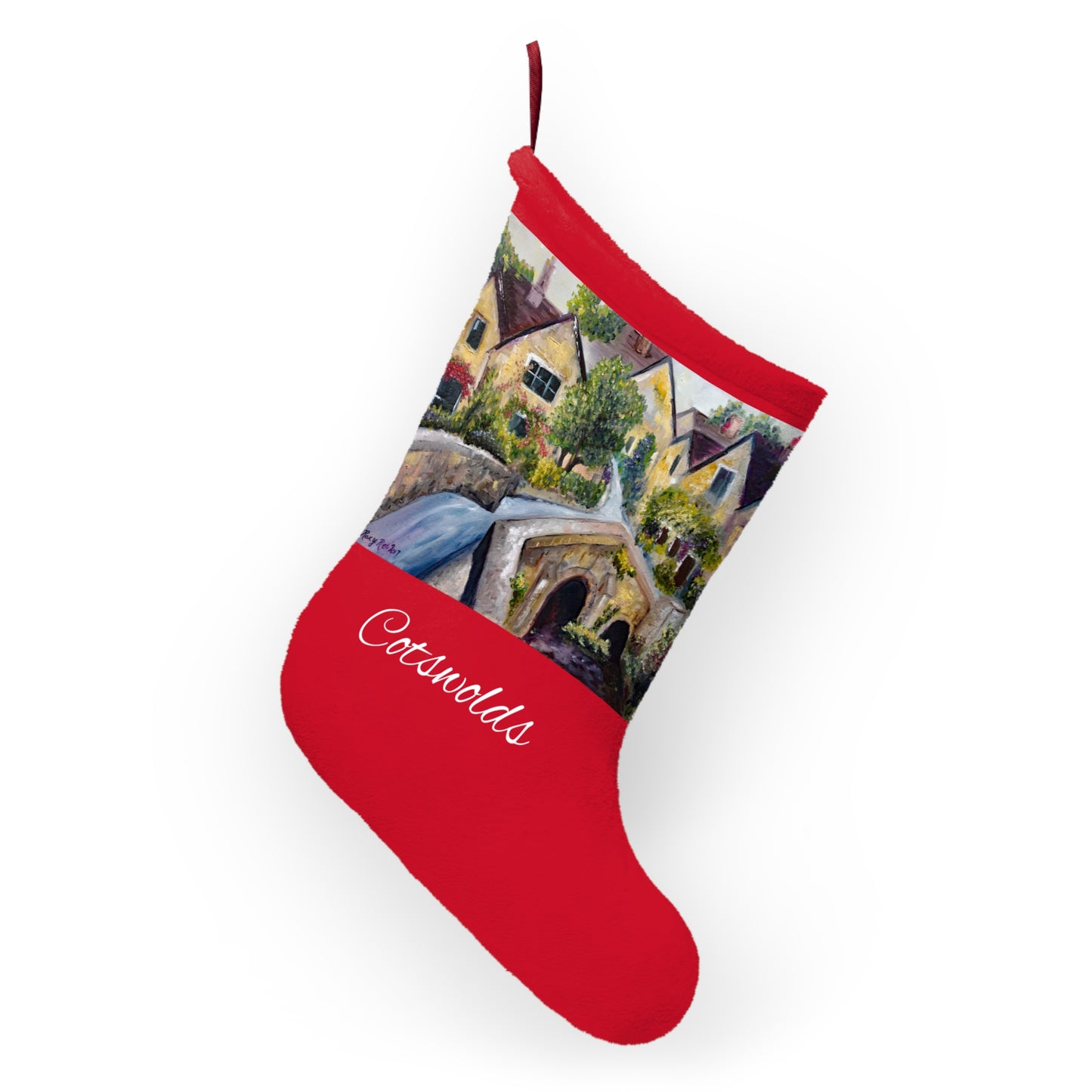 Castle Combe Cotswolds (Small Print) Christmas Stocking