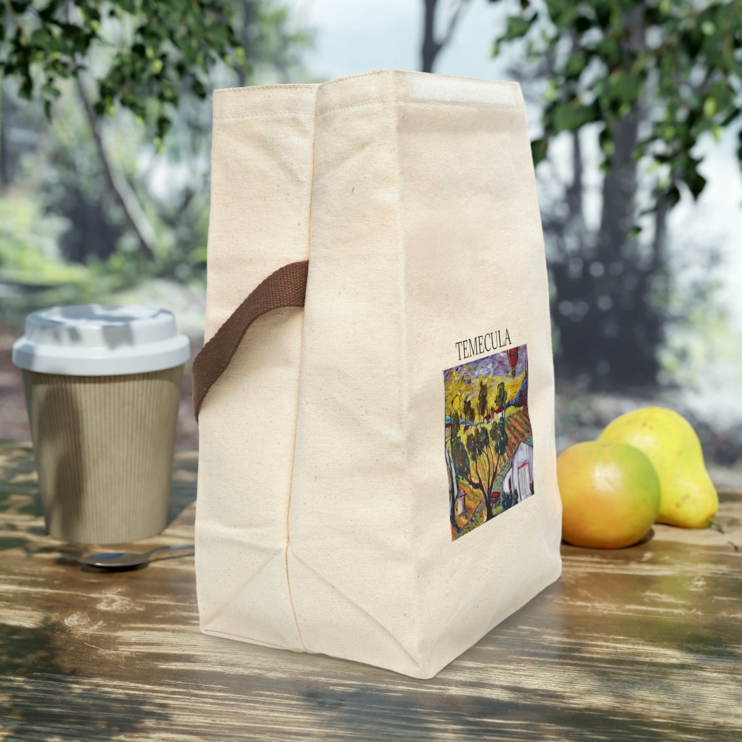 Ultimate Sunrise "Temecula" Canvas Lunch Bag With Strap