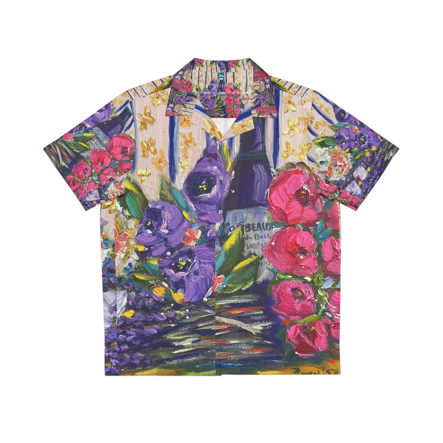 Coebeaux Wine and Lavender Men's Hawaiian Shirt