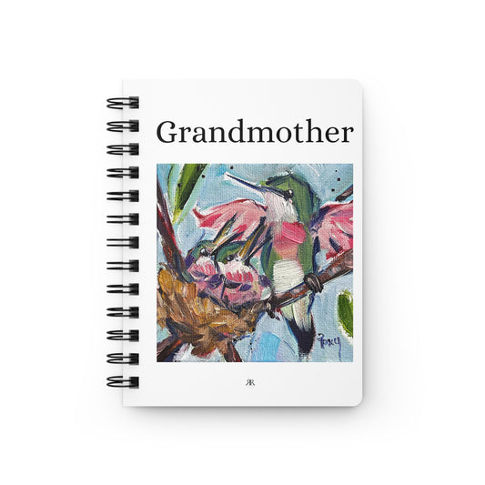 Grandmother-Oil Painting Hummingbirds- Spiral Bound Journal