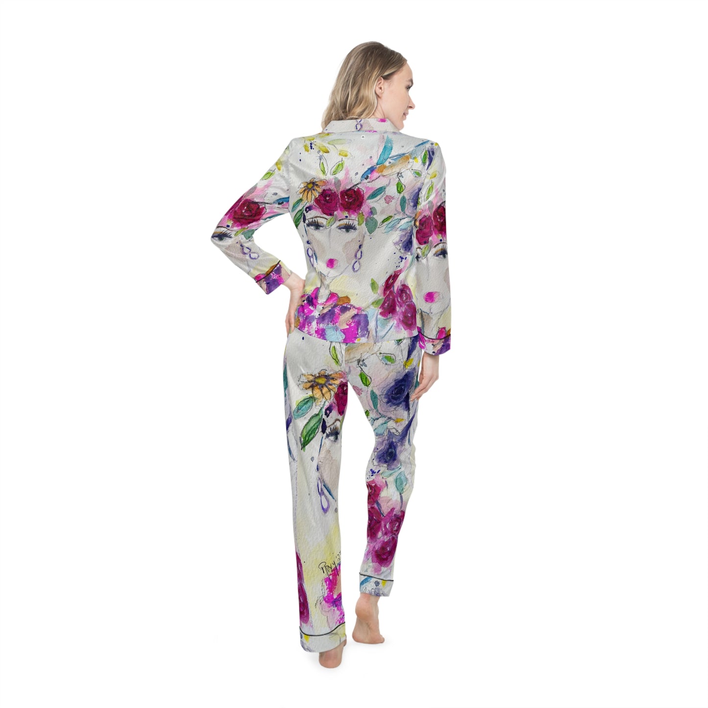 Satin Pajamas - Haute Couture Hummingbird