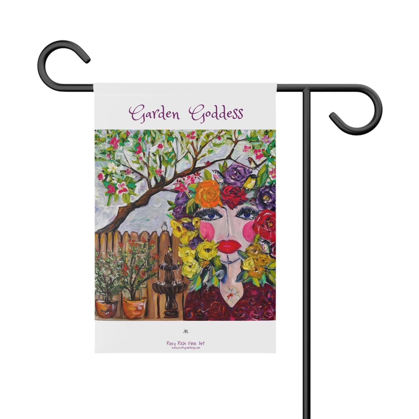 Garden Banner - Striking Iconic Garden Goddess