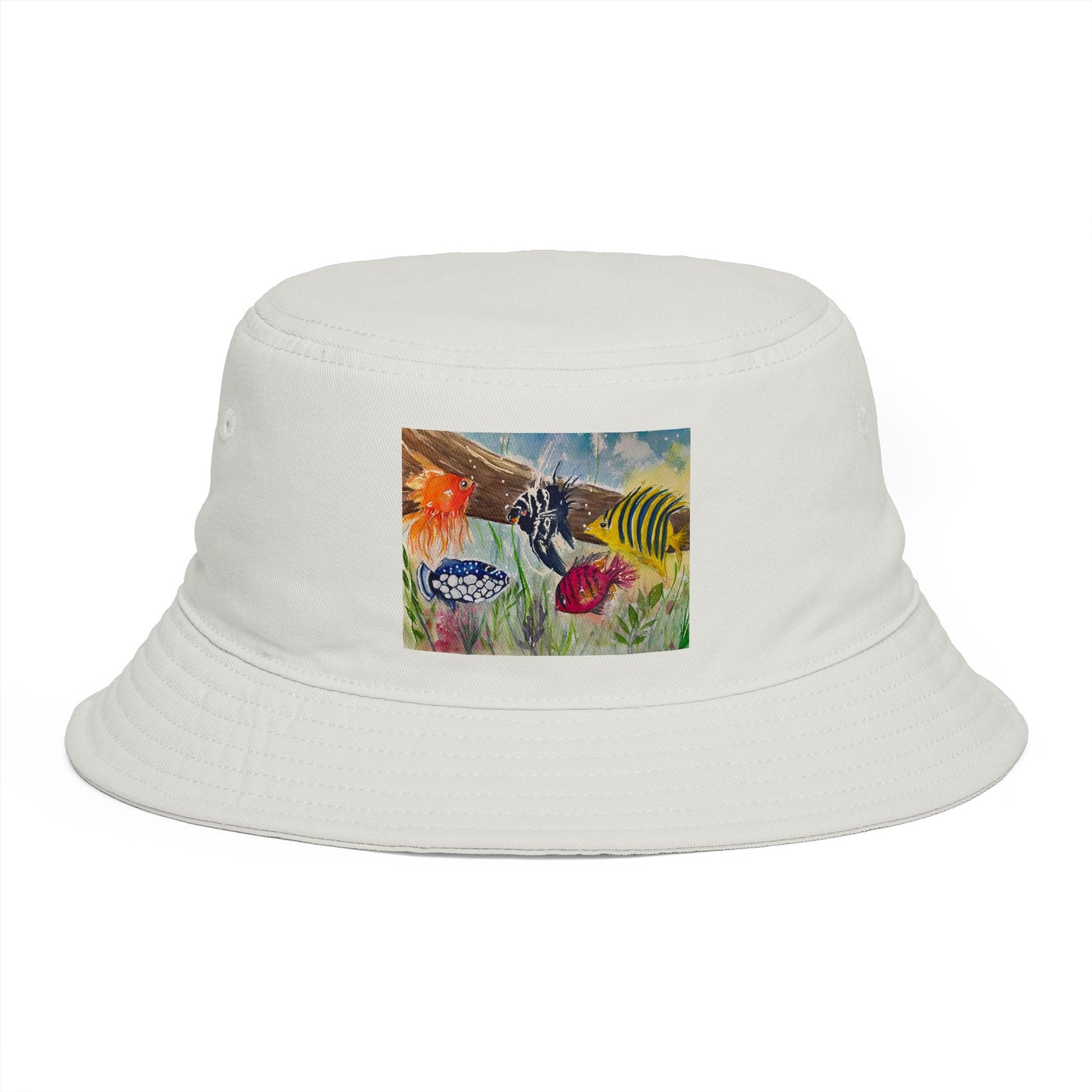 Roxy Rich Fine Art-Colorful Fish - Stylish Durable Bucket Hat