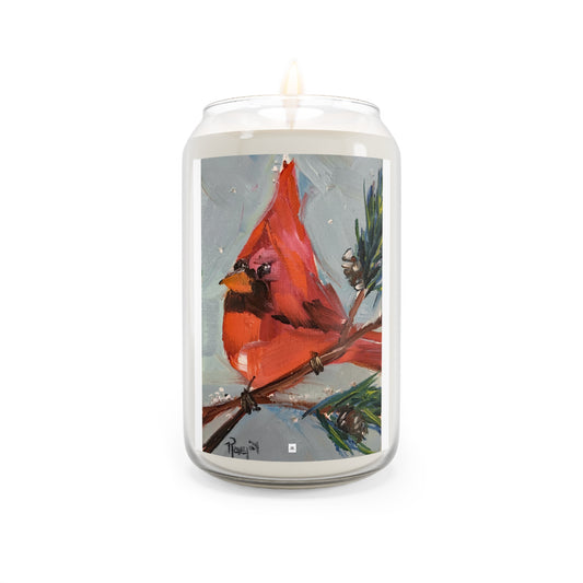 Cardinal in a Fir Tree Scented Candle, 13.75oz