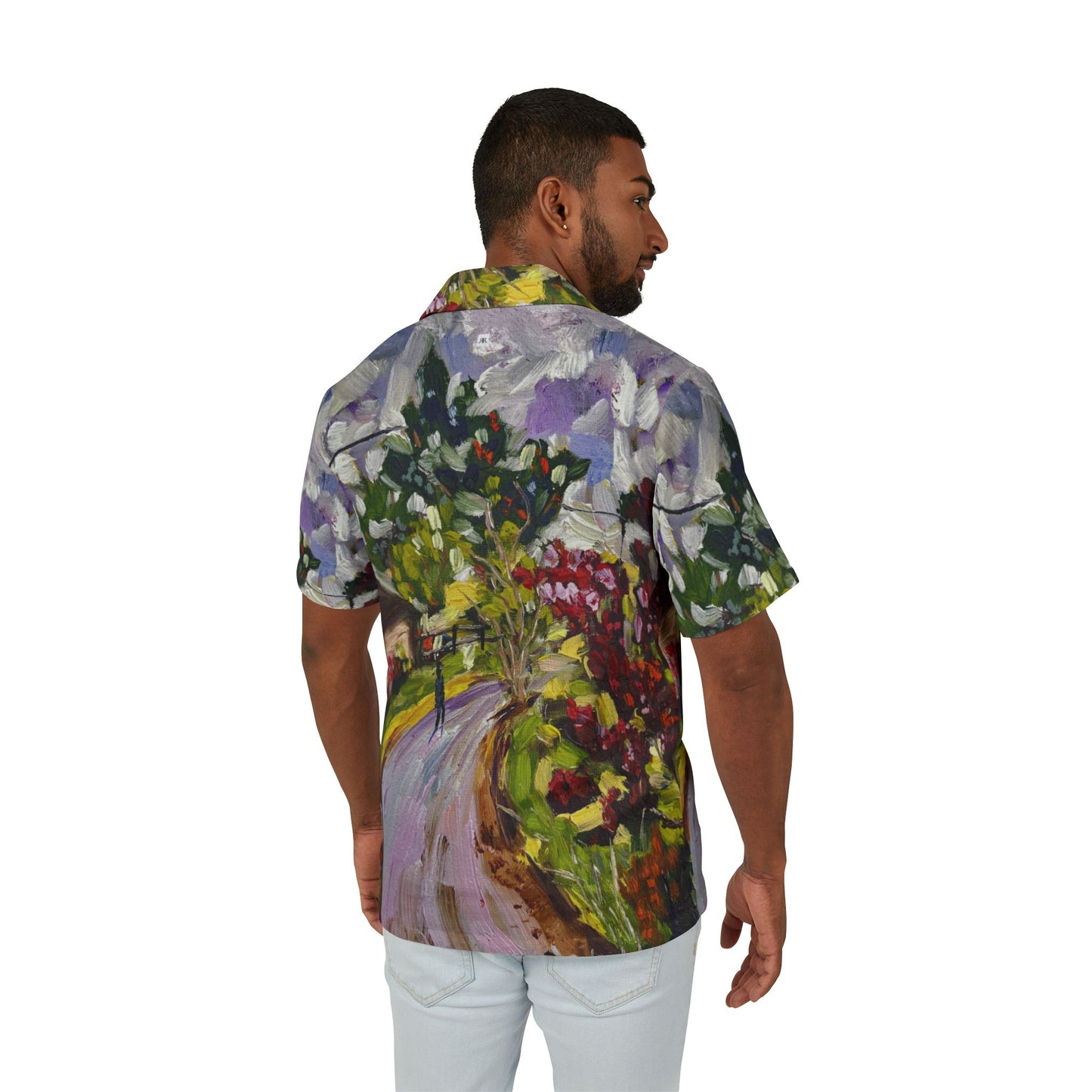 European Fit Hawaiian Camp Shirt - Dreamy Walk in Churchill-Cotswolds