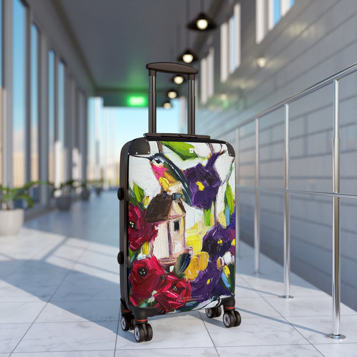 Hummingbird by the Window Carry on Suitcase (Choose from 3 sizes)