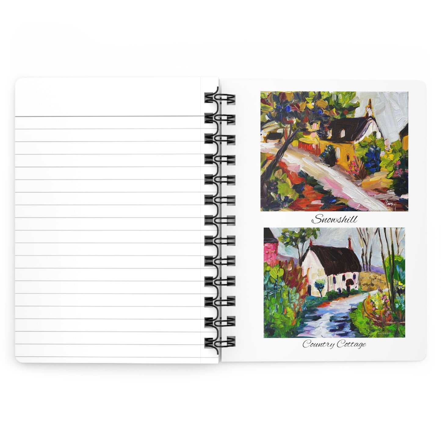 The Cotswolds #2-Colorful Paintings- Spiral Bound Journal