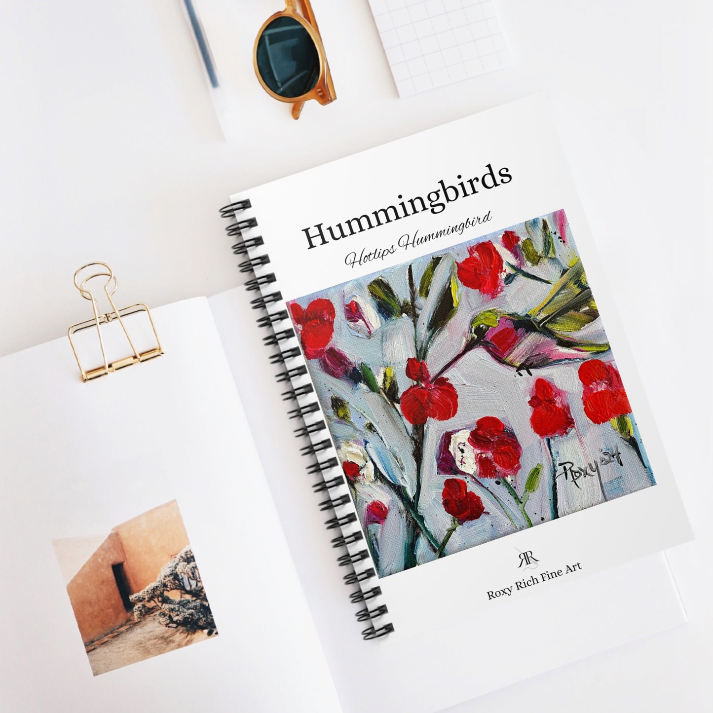 Hotlips Hummingbird Spiral Notebook