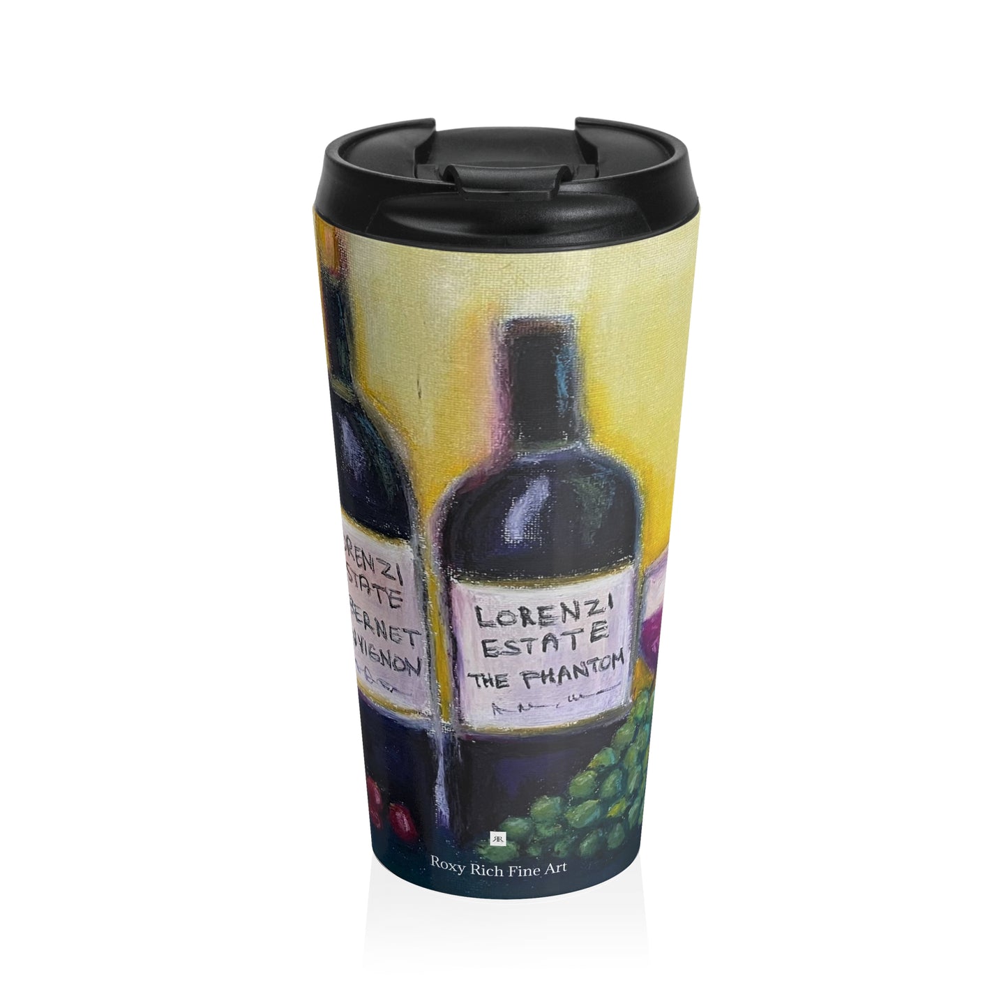 Lorenzi Estate Wine and Roses Stainless Steel Travel Mug