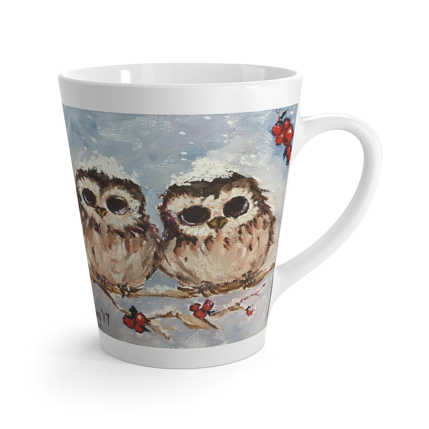 Mug - Adorable Baby Owls in Snow-Made in and Ships from USA