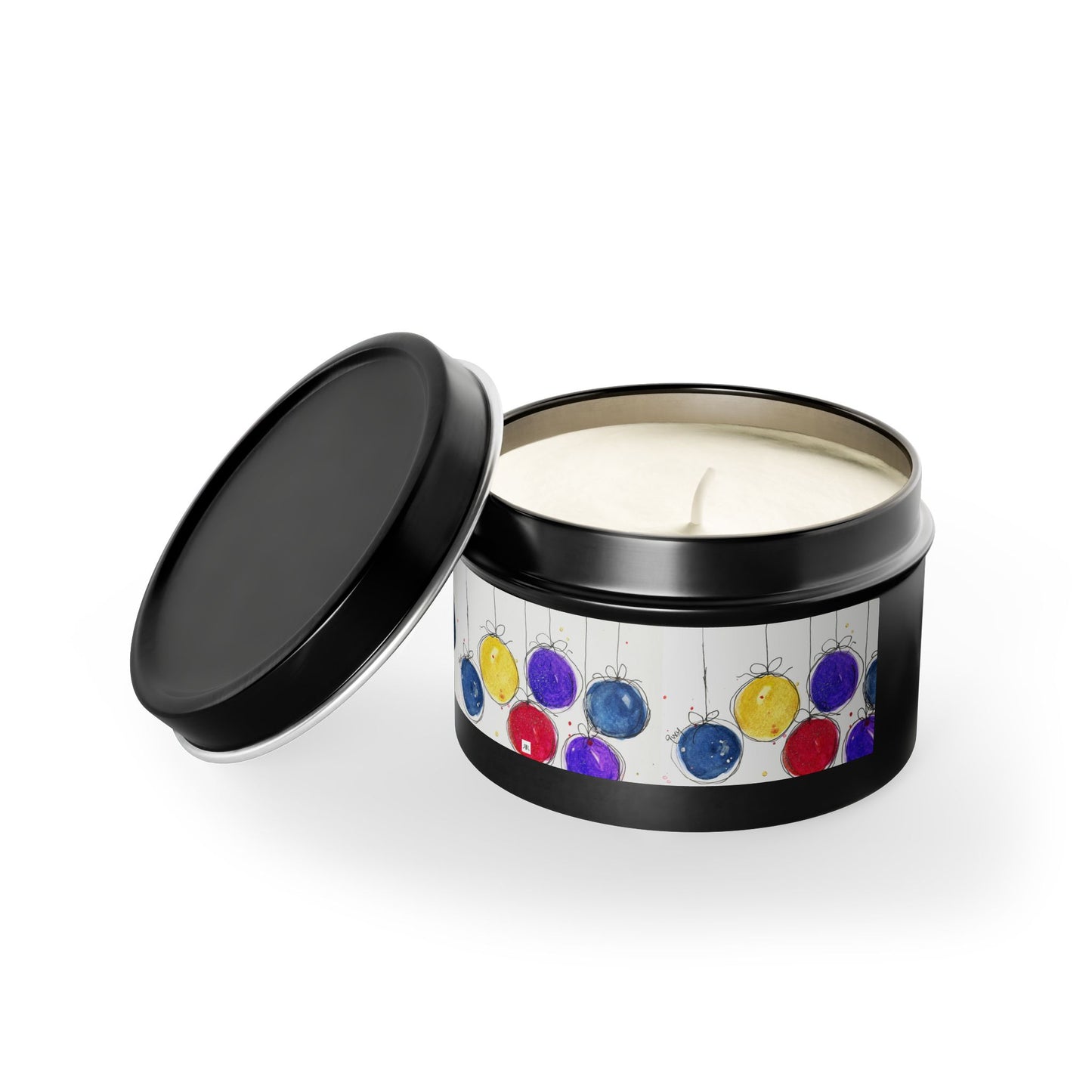 Tin Candle-Christmas Balls