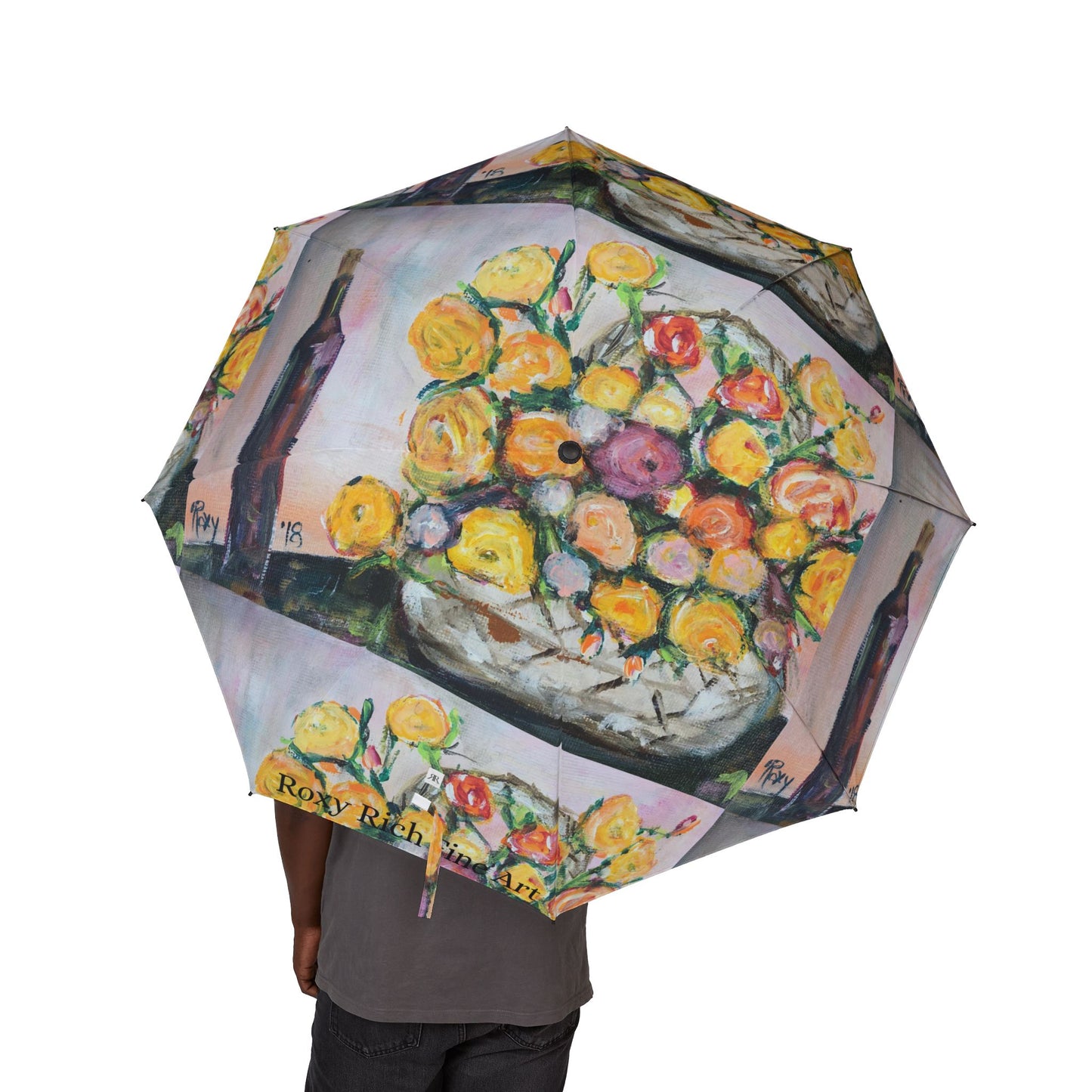 Umbrella- Basket of Yellow Ranunculas