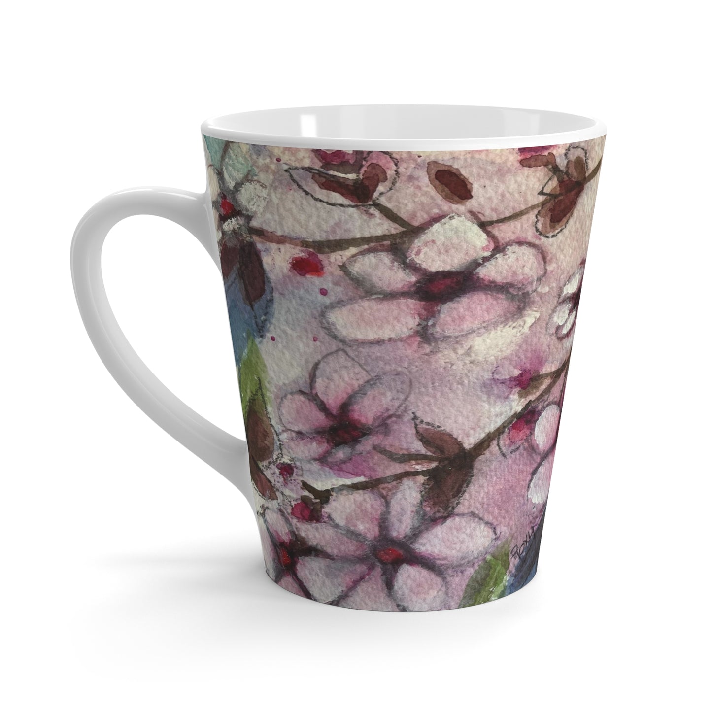Mug - Hummingbird in Cherry Blossoms-Made in and Ships from USA