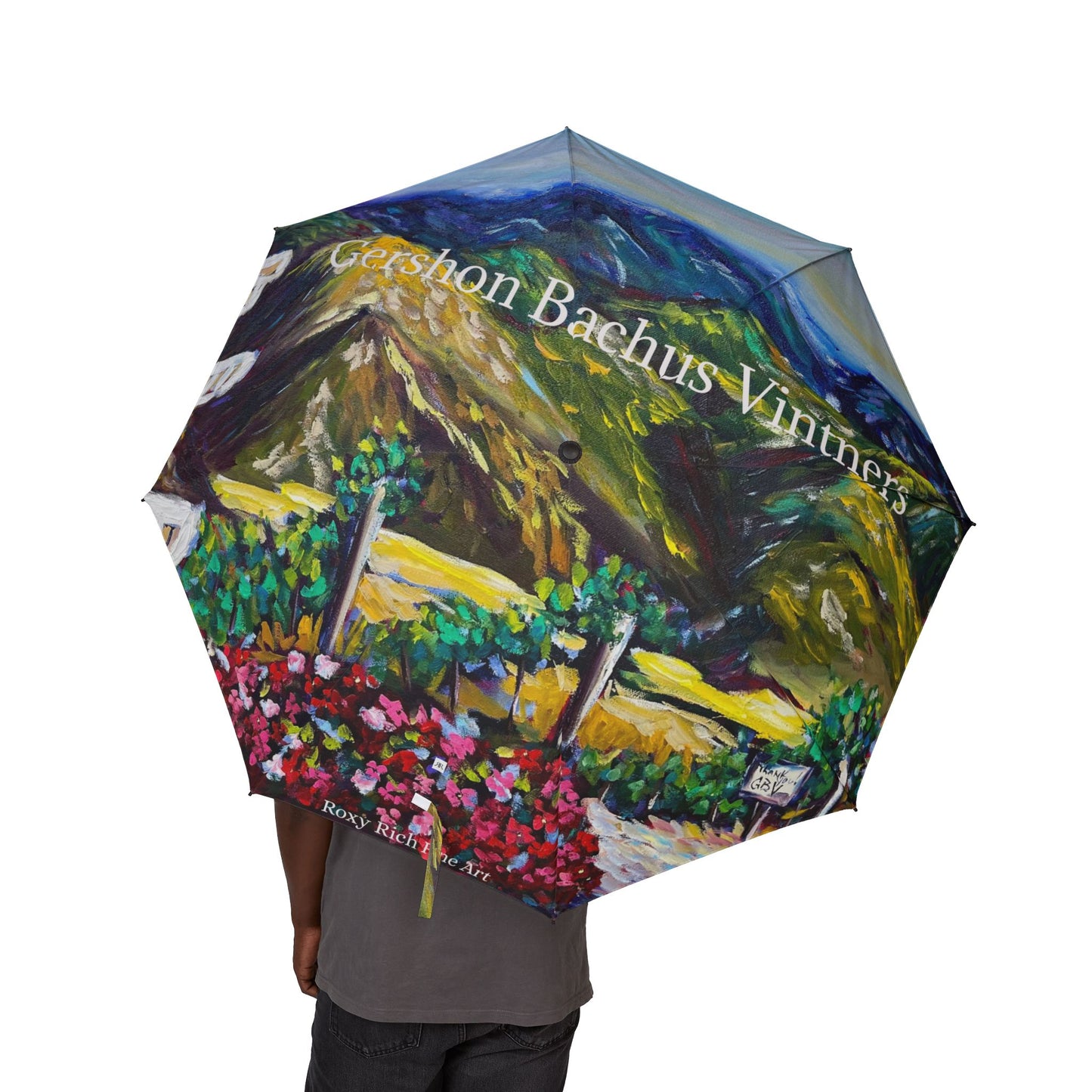 Umbrella- Fountain Vista at Gershon Bachus Vintners