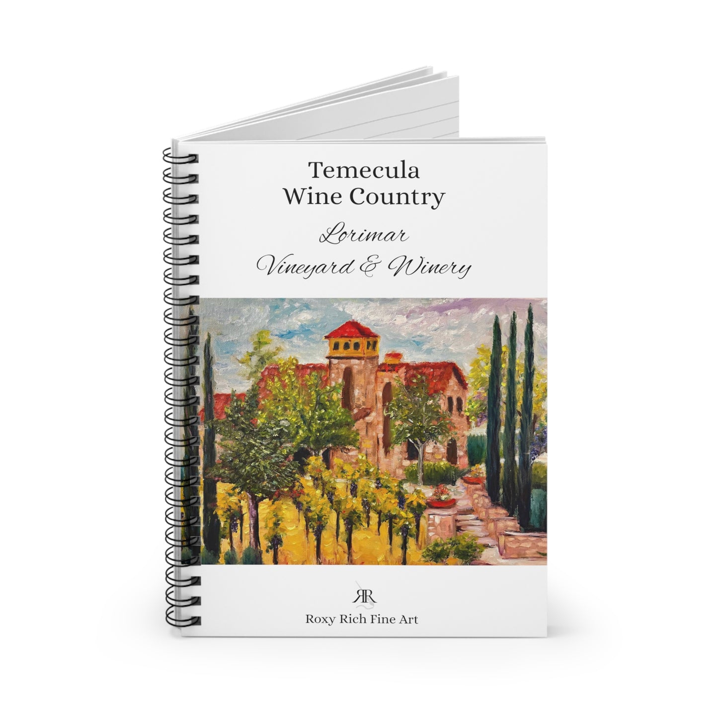 Temecula Wine Country "Lorimar" Spiral Notebook